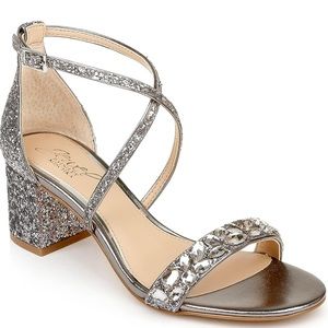 Jewel Badgley Mischka Size 8 Block Heel